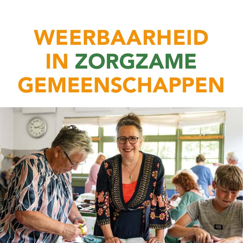 Omslag van de bundel Weerbaarheid in zorgzame gemeenschappen